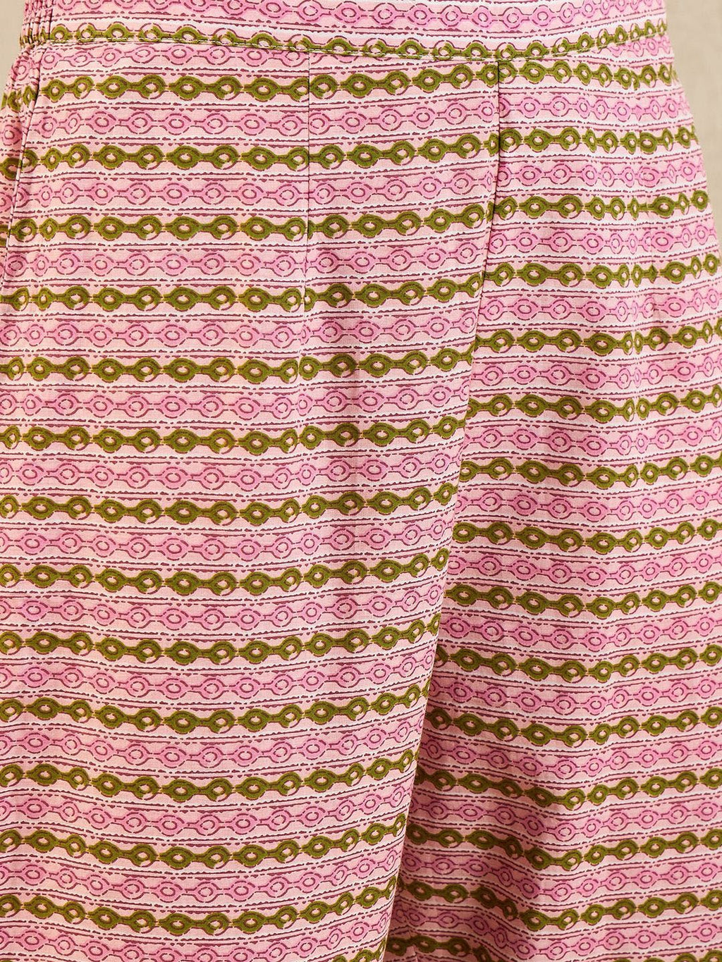 Indo Era Floral Printed Empire Pure Cotton A-Line Kurta With Trousers & Dupatta - Distacart