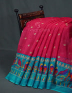 Rani Pink Colored with Buttes Semi Silk Kota Saree By Gayathri Reddy Designer Studio