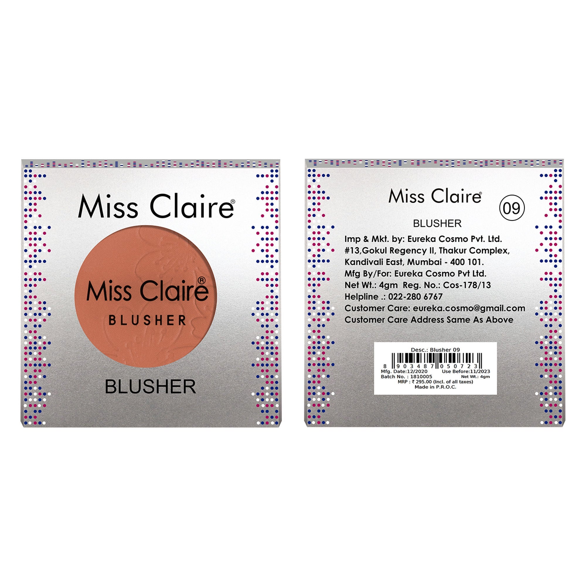 Miss Claire Round Blusher - 9 - Distacart