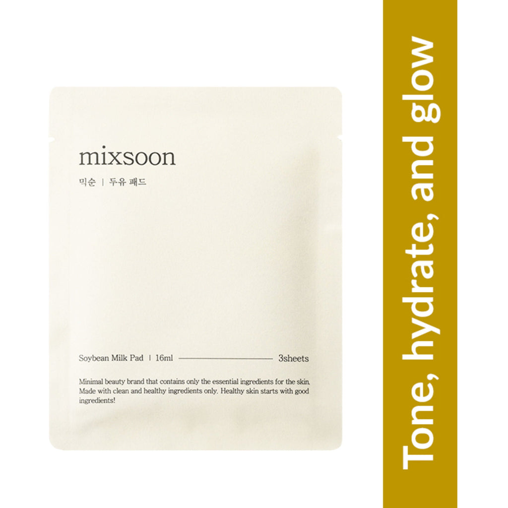 Mixsoon Soybean Milk Pad, Brightens & Deeply Hydrates Dry, Dull Skin with Fermented Soy