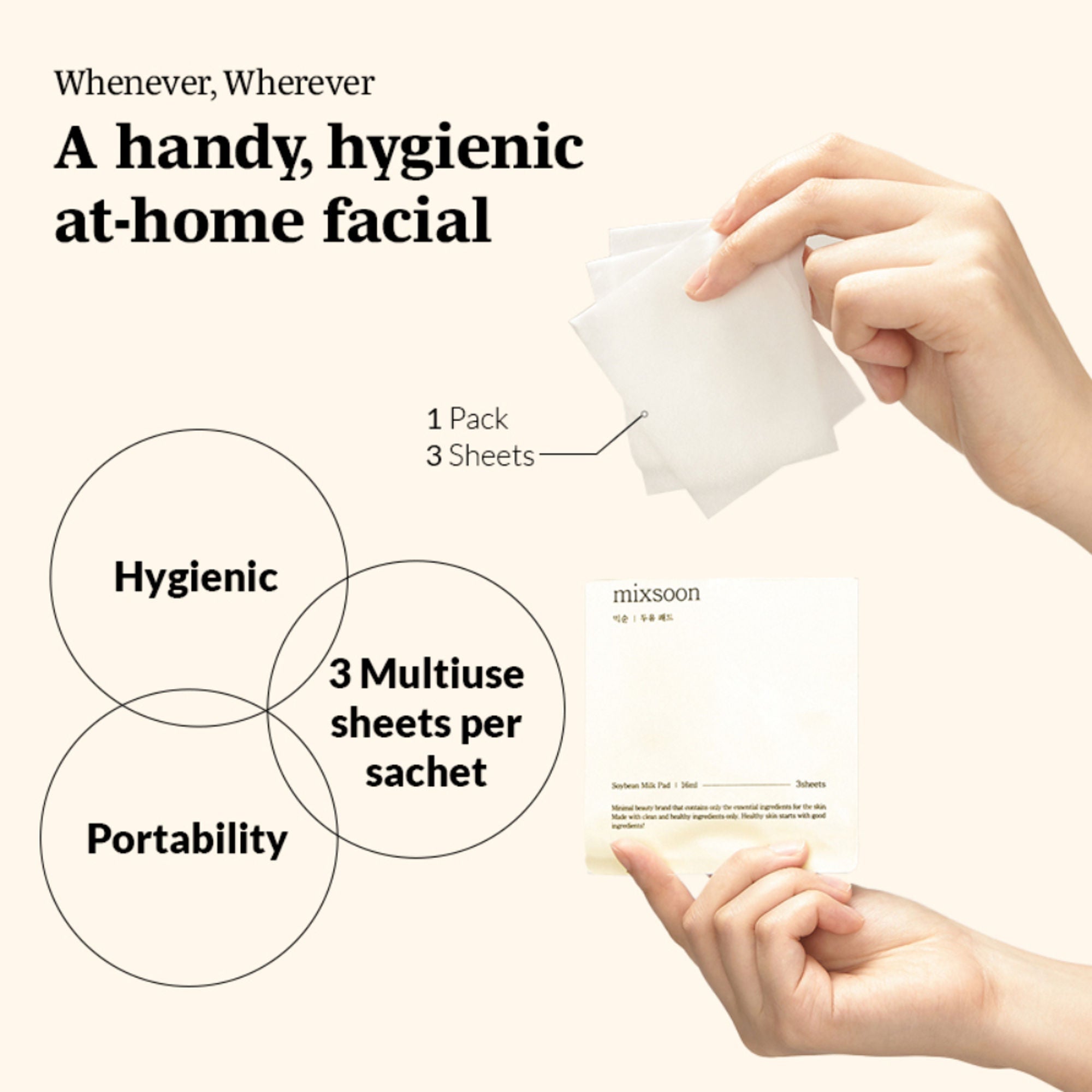 Mixsoon Soybean Milk Pad, Brightens & Deeply Hydrates Dry, Dull Skin with Fermented Soy - Distacart