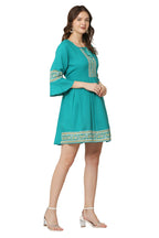 PAVONINE Rama Color Rayon Fabric Printed Short Midi For Girls - Distacart