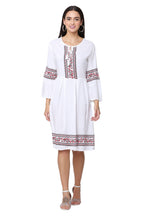 PAVONINE White Color Rayon Fabric Printed Short Midi For Girls - Distacart