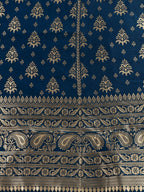 Lorenvalley Fashion Rama Brocade Fabric Lehenga & Unstitched Blouse With Dupatta
