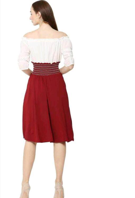 PAVONINE Maroon Color Kansai Midi For Girls - Distacart