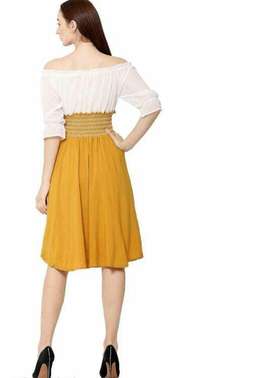 PAVONINE Mustard Color Kansai Midi For Girls - Distacart