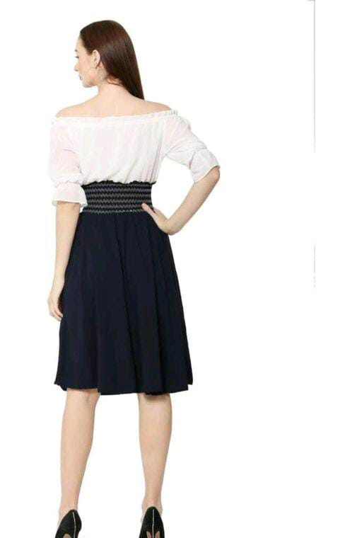 PAVONINE Navy Blue Color Kansai Midi For Girls - Distacart