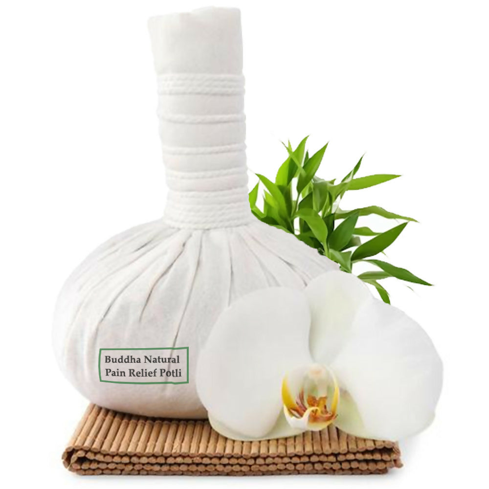 Buddha Natural Ayurvedic Herbal Compress Ball (Potli) - With Neem & Turmeric - Distacart
