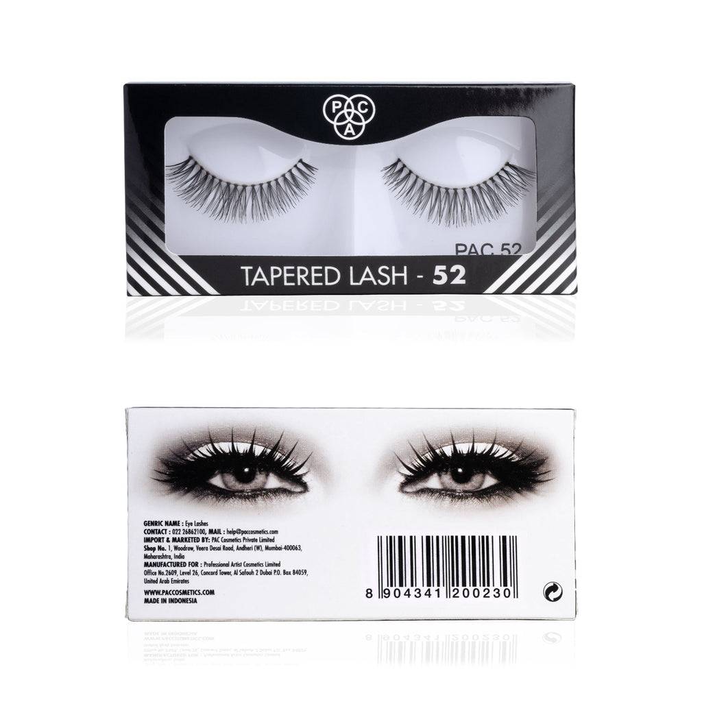 PAC Studio Tapered Lash 52 - Handmade Natural Looking, Reusable up to 12x, Seamlessly Blends with Lashes - Distacart