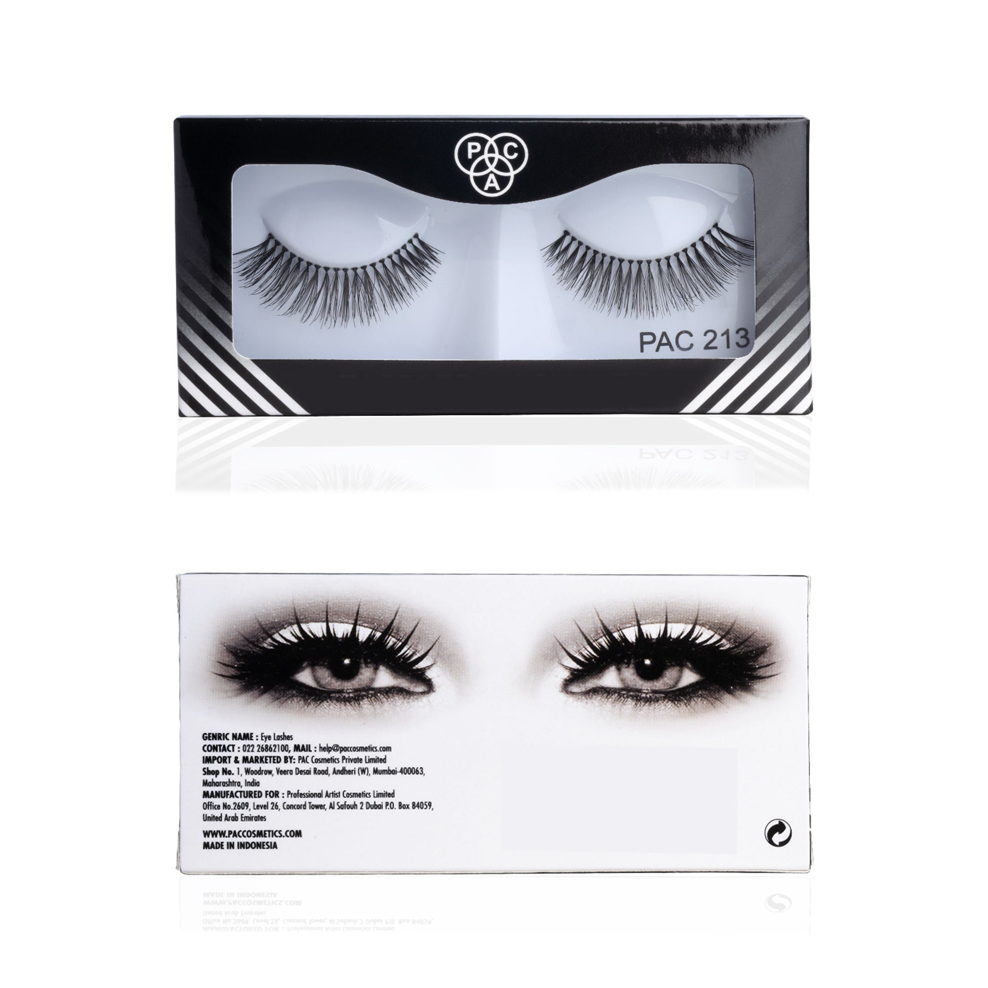 PAC Studio Tapered Lash 213 - Handmade Natural Looking, Reusable up to 12x, Seamlessly Blends with Lashes - Distacart