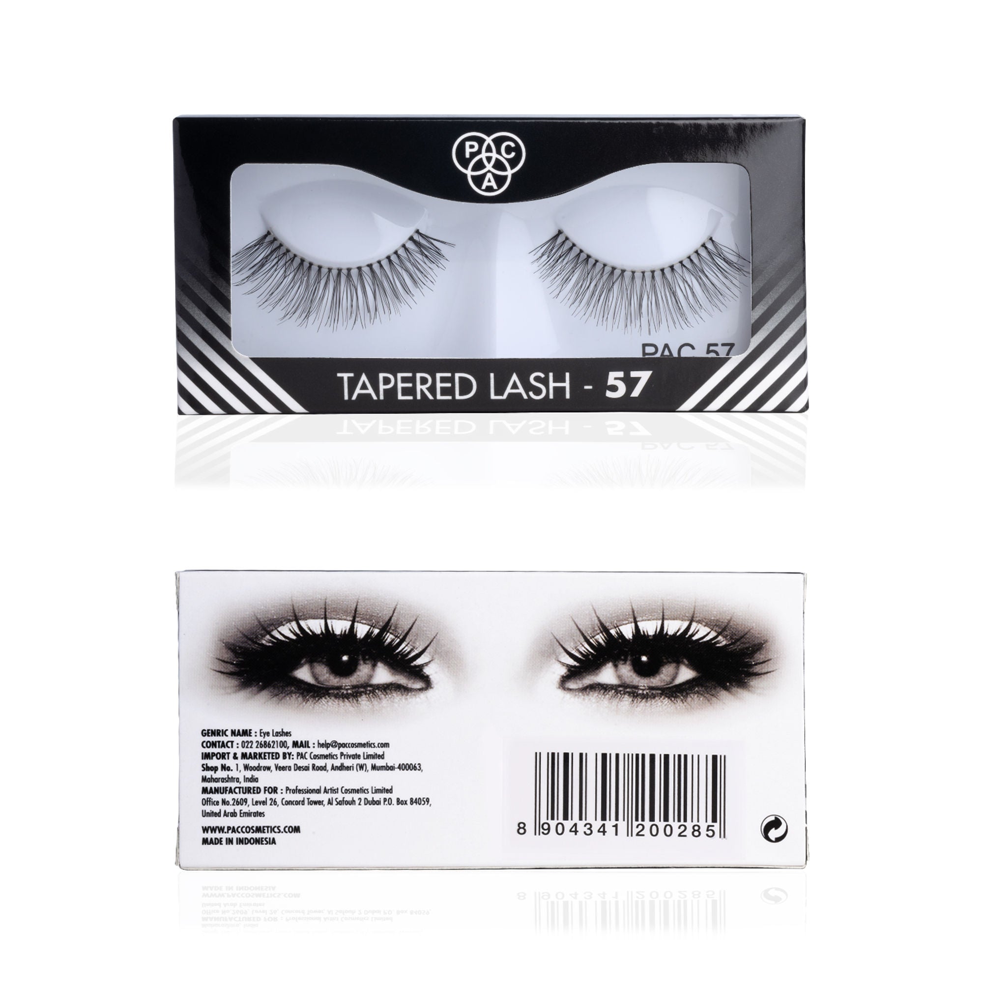 PAC Studio Tapered Lash 57 - Handmade Natural Looking, Reusable up to 12x, Seamlessly Blends with Lashes
