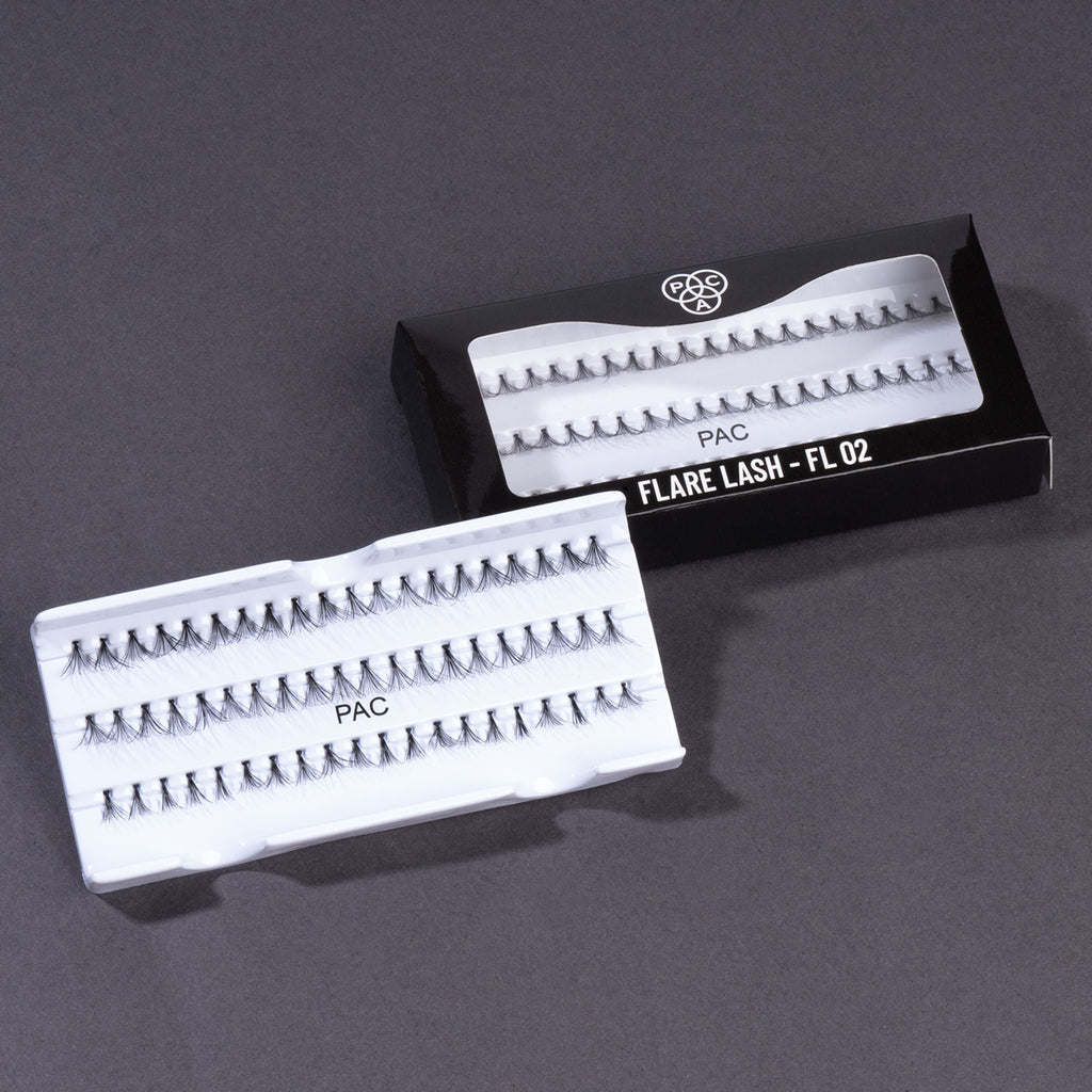 PAC Studio Flare Lash FL2 - Natural Cluster Lashes with Short, Long & Thick Strands for Versatile Looks