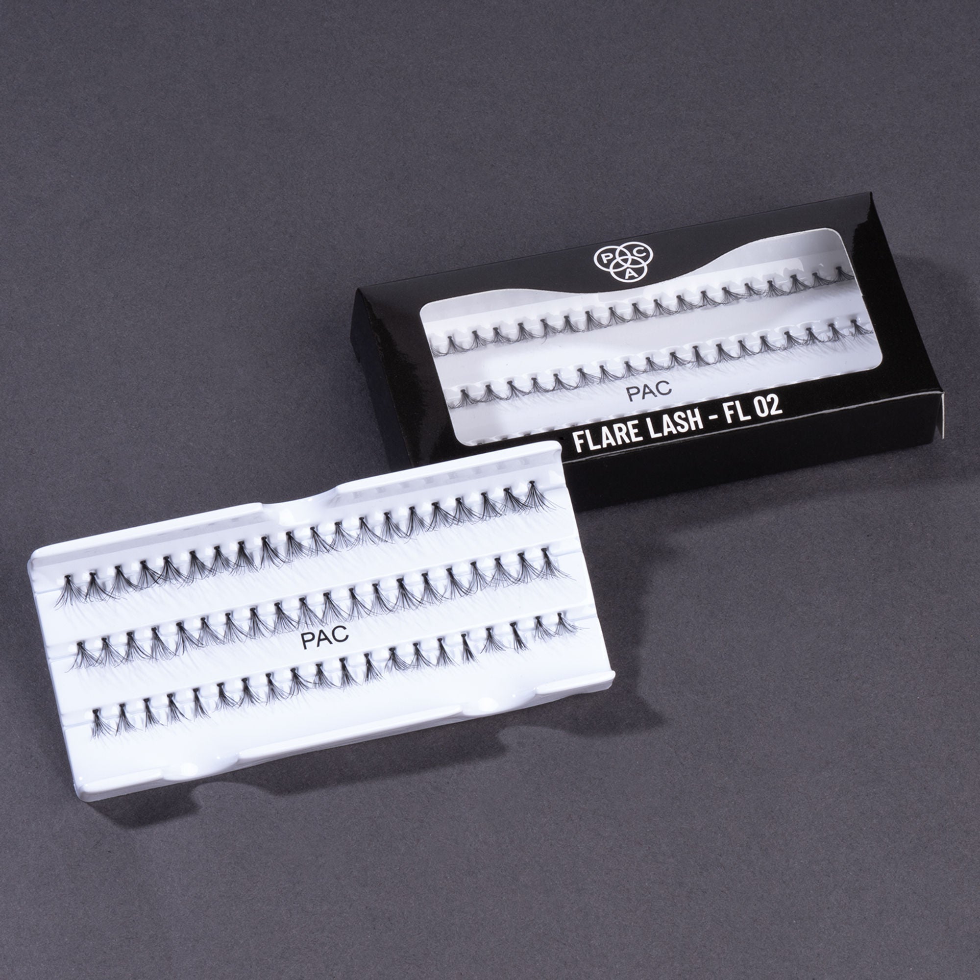 PAC Studio Flare Lash FL2 - Natural Cluster Lashes with Short, Long & Thick Strands for Versatile Looks