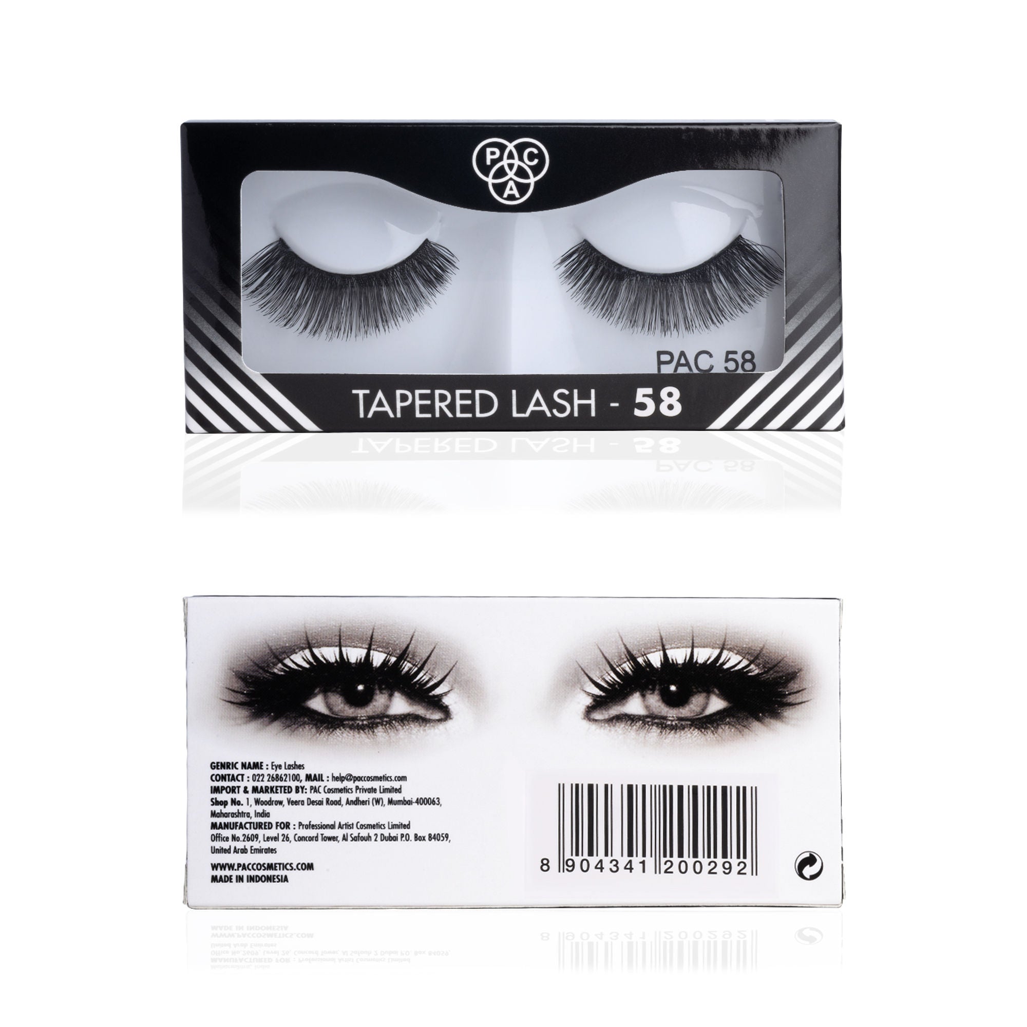 PAC Studio Tapered Lash 58 - Handmade Natural Looking, Reusable up to 12x, Seamlessly Blends with Lashes - Distacart