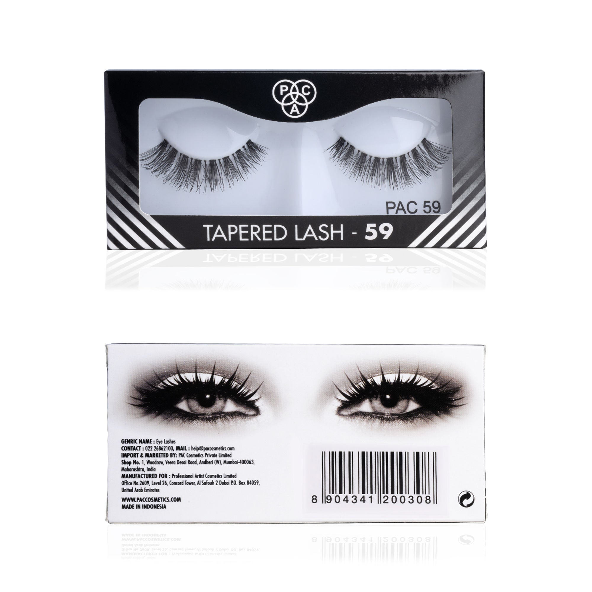 PAC Studio Tapered Lash 59 - Handmade Natural Looking, Reusable up to 12x, Seamlessly Blends with Lashes - Distacart