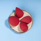 PAC Studio Mini Sponge Set (Water Drop, Egg, Olive Cut) (Red)
