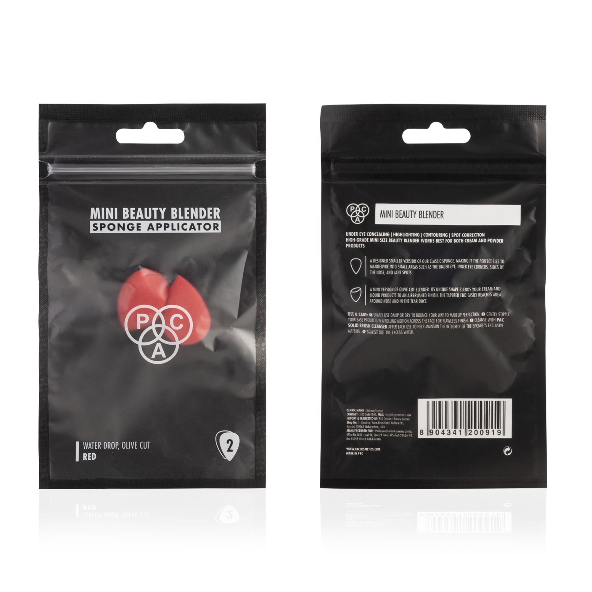 Mini Sponge Set Water Drop - Olive Cut Red - Distacart