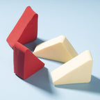 PAC Studio Pressed Sponge ( Triangle ) (Red-Cream)