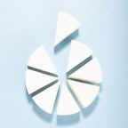 PAC Studio Makeup Sponge (Triangle Pie)(White)