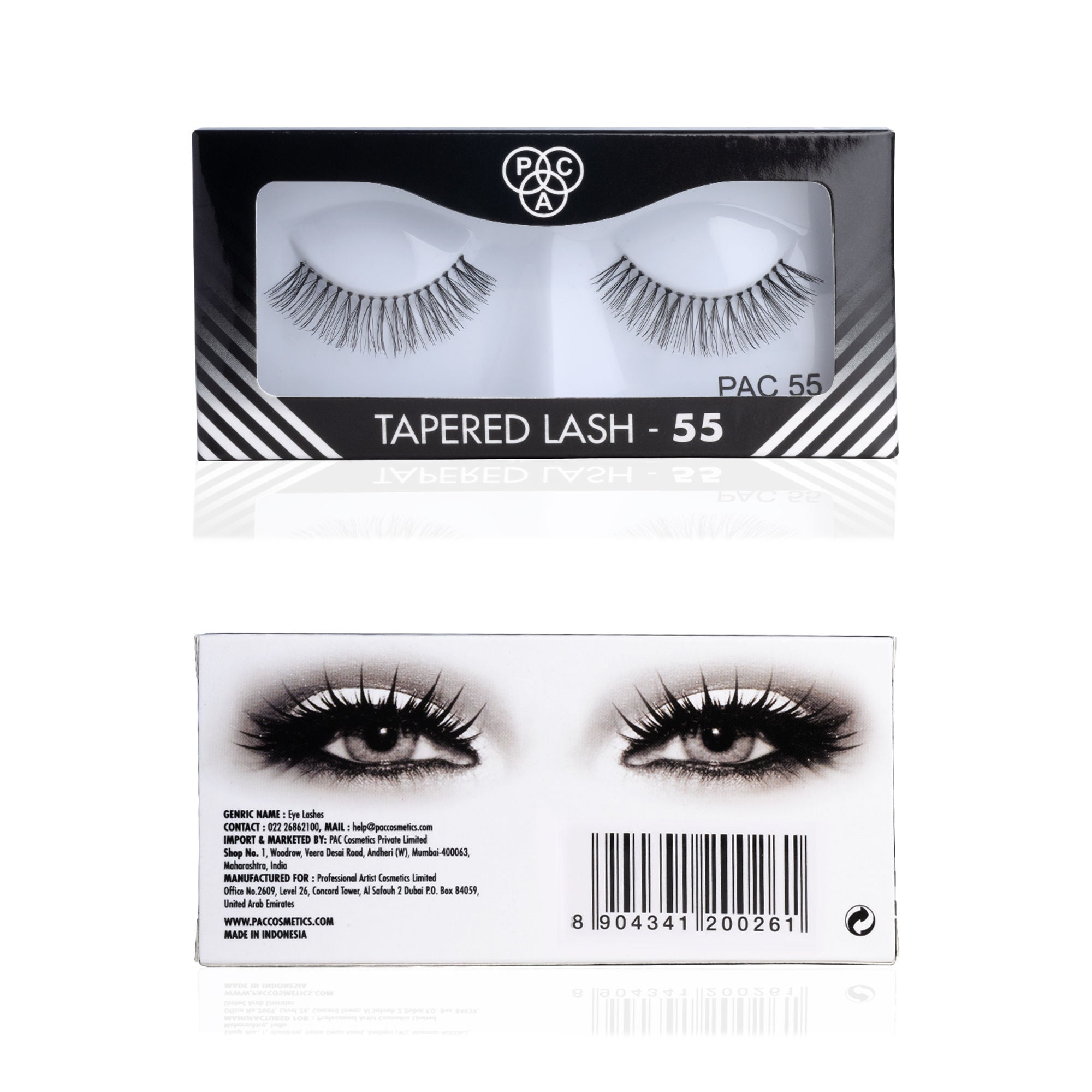 PAC Studio Tapered Lash 55 - Handmade Natural Looking, Reusable up to 12x, Seamlessly Blends with Lashes - Distacart
