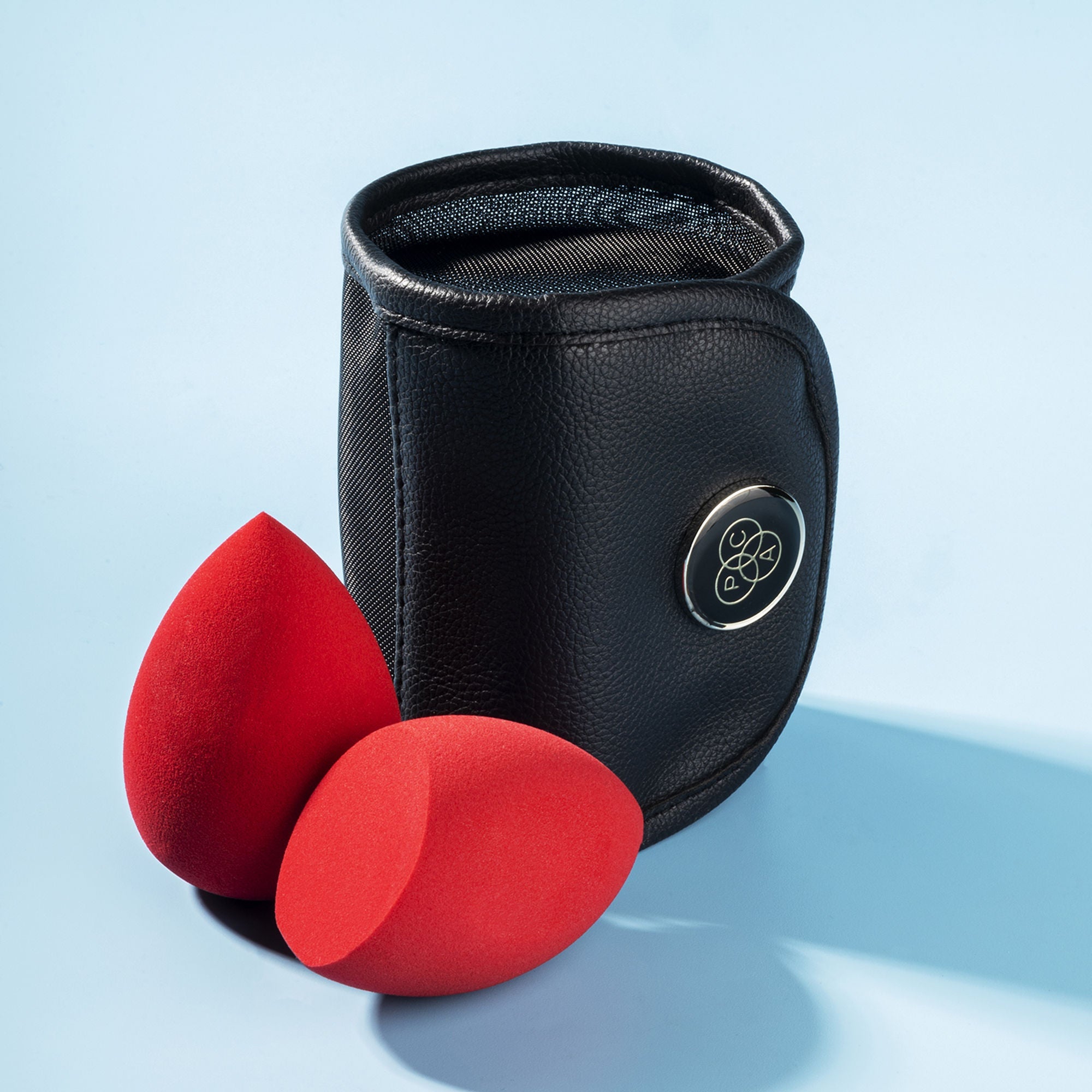 PAC Studio Ultimate Beauty Blender Sponge Red - Durable, Multi-Functional, Low Absorption, Breathable Pouch