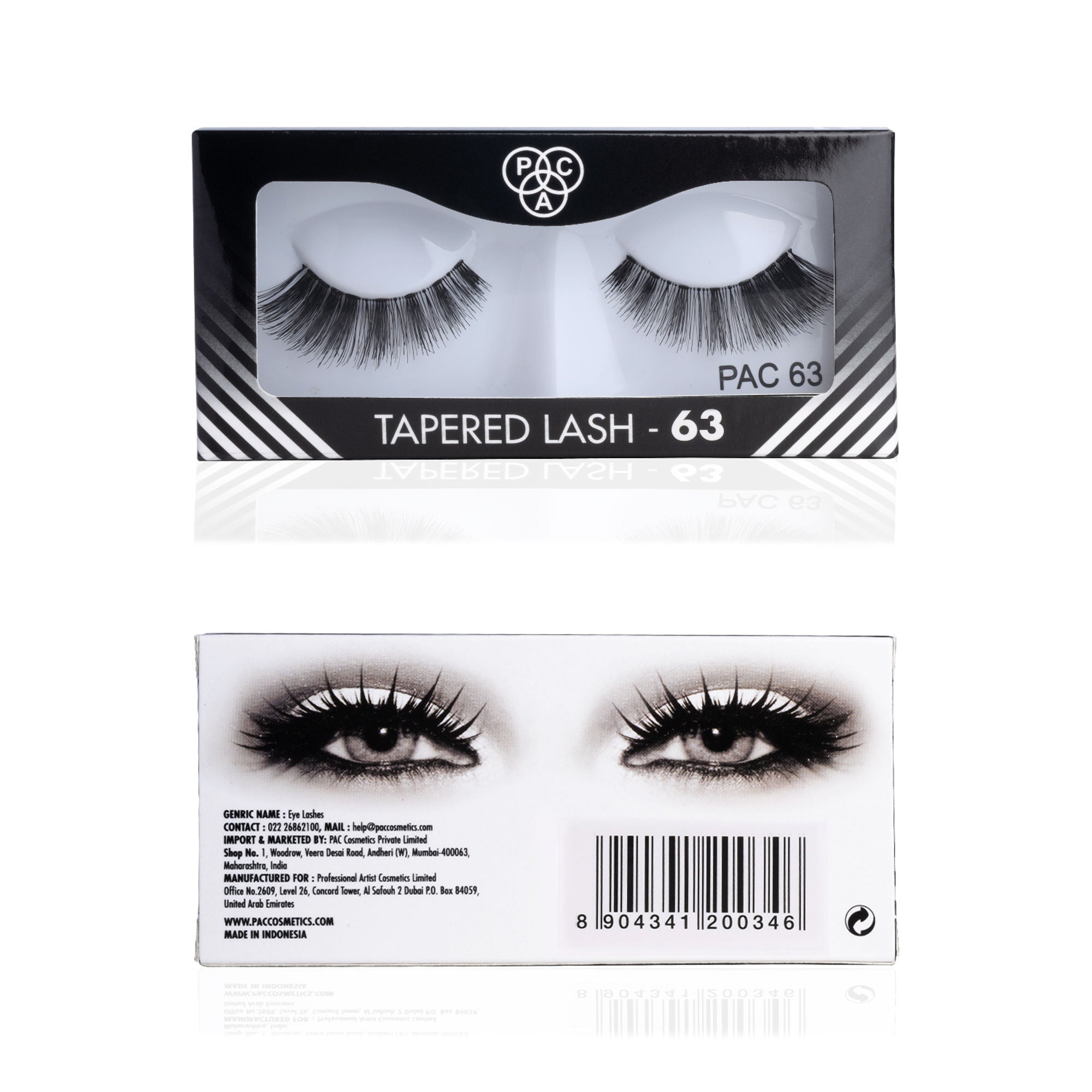 PAC Studio Tapered Lash 63 - Handmade Natural Looking, Reusable up to 12x, Seamlessly Blends with Lashes - Distacart