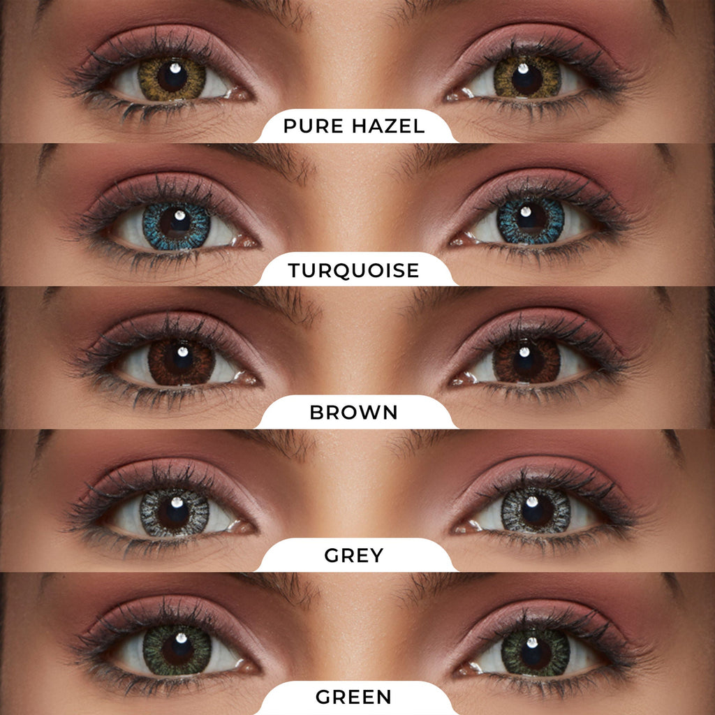 PAC Studio IRIS Premium Contact Lenses Mix - Comfortable Natural Looking, 1 Day Wear, Non-Irritating