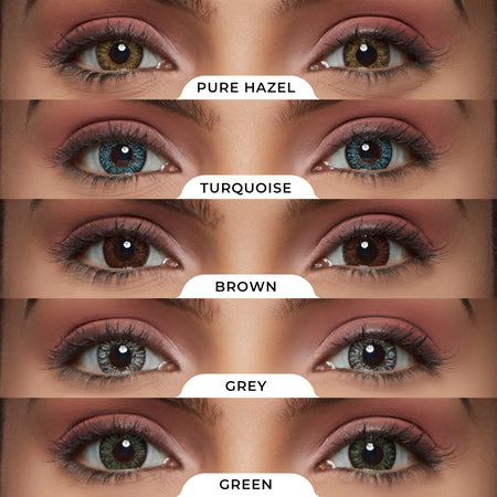 PAC Studio IRIS Premium Contact Lenses Mix - Comfortable Natural Looking, 1 Day Wear, Non-Irritating