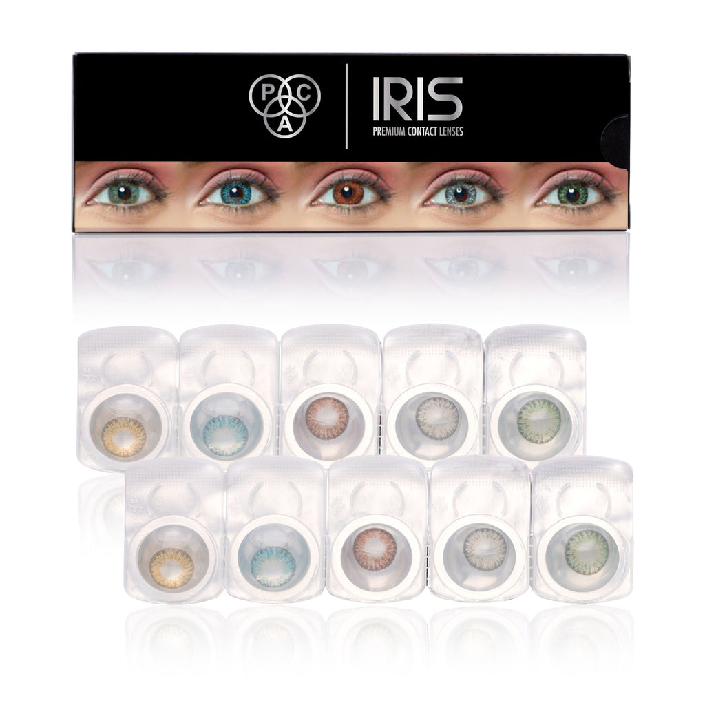 PAC Studio IRIS Premium Contact Lenses Mix - Comfortable Natural Looking, 1 Day Wear, Non-Irritating