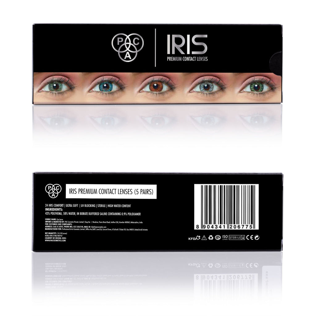 PAC Studio IRIS Premium Contact Lenses Mix - Comfortable Natural Looking, 1 Day Wear, Non-Irritating