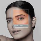PAC IRIS Premium Contact Lenses Grey - Comfortable Natural Looking, 1 Day Wear, Non-Irritating