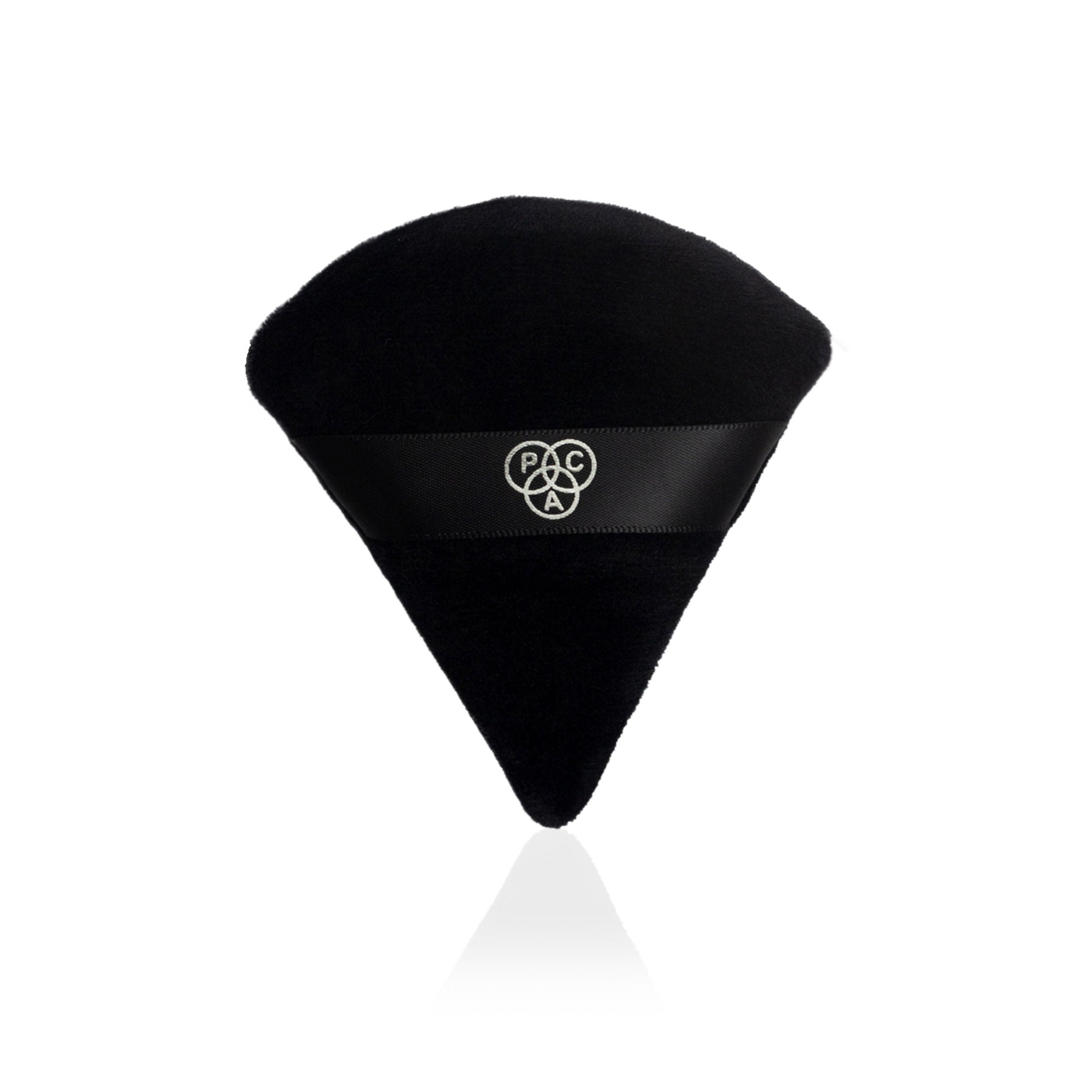 PAC Studio Pocket Puff Black - Medium Size, 99% Soft Natural Cotton, Less Product Wastage, Even Application