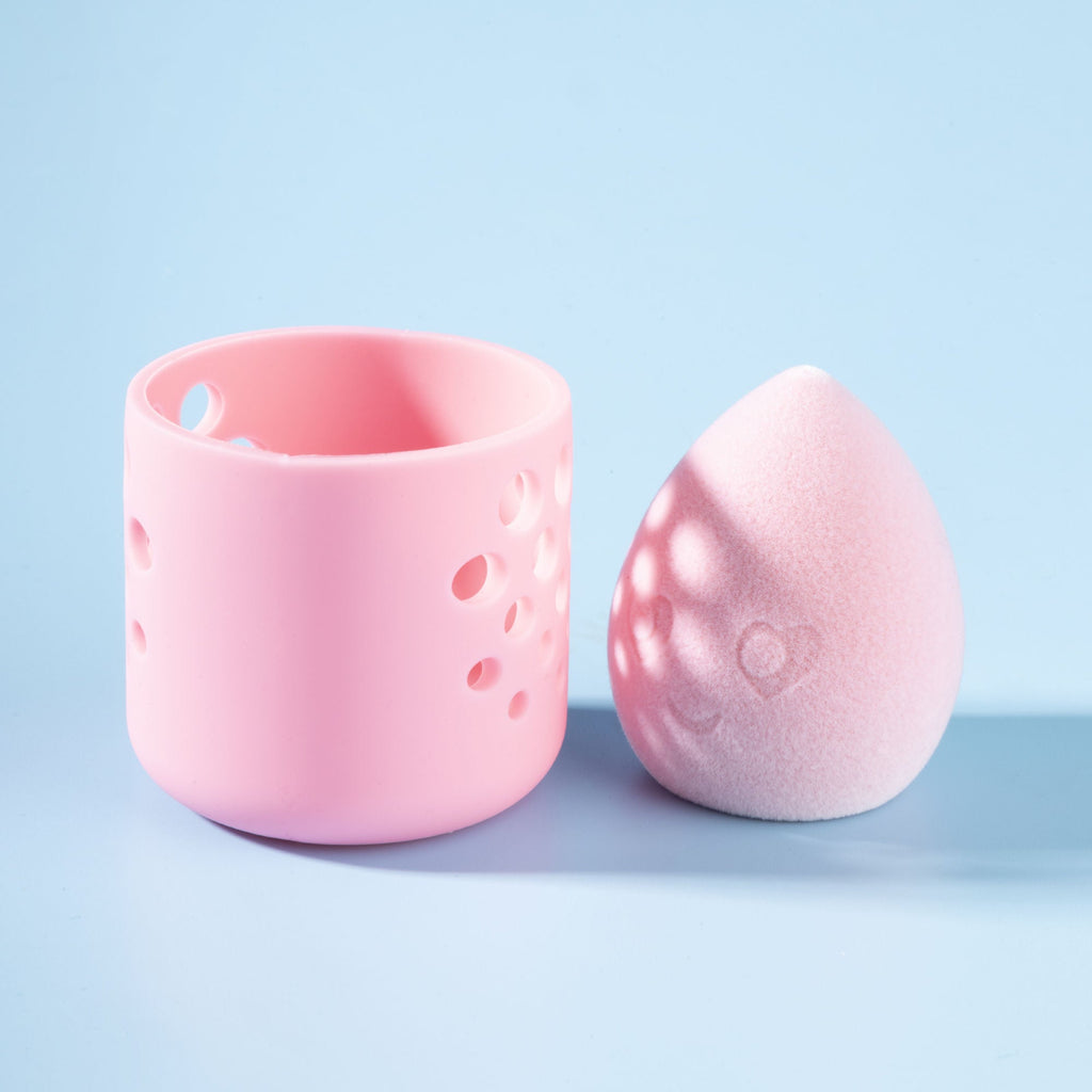 PAC Studio Mrs Bounce Microfiber Velvet Makeup Sponge Pink