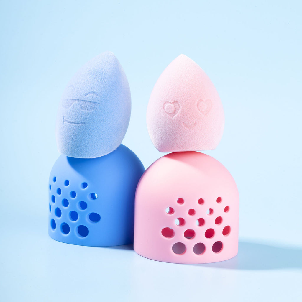 PAC Studio Mr & Mrs Bounce Microfiber Velvet Makeup Sponges