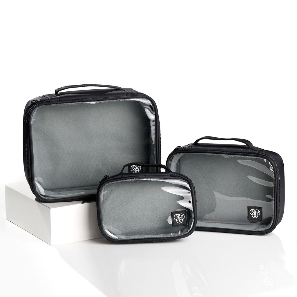 PAC Studio My Clear Makeup Pouch (set Of 3)