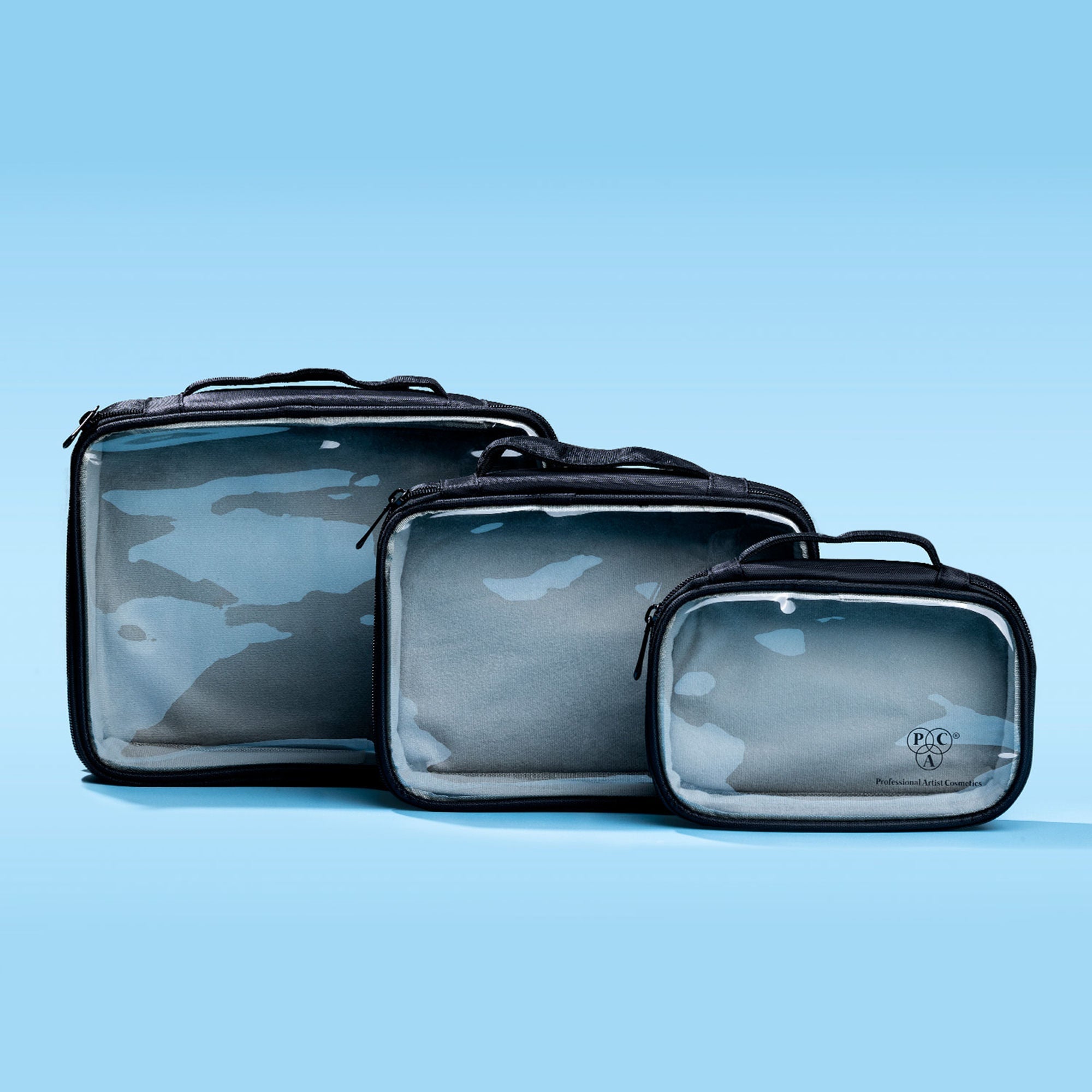 PAC Studio My Clear Makeup Pouch (set Of 3)