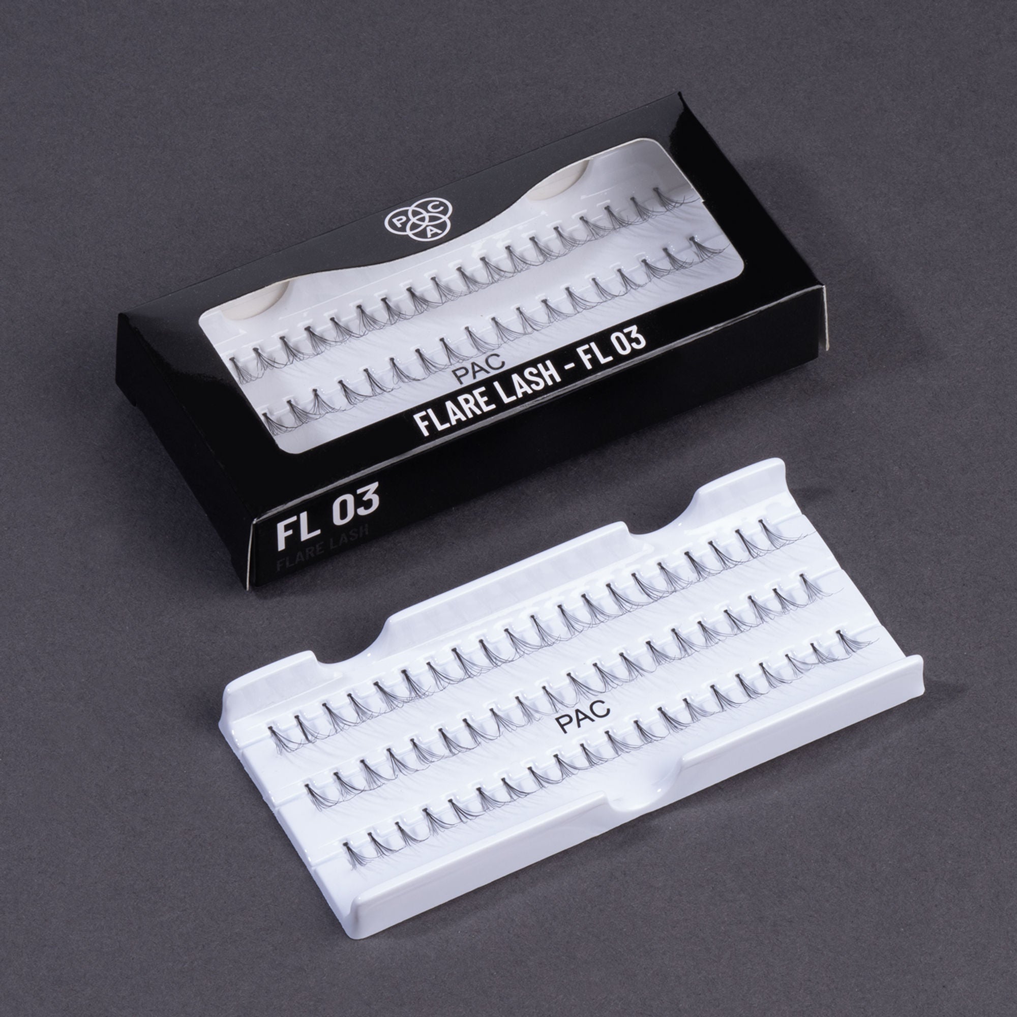 PAC Studio Flare Lash FL3 - Natural Cluster Lashes with Short, Long & Thick Strands for Versatile Looks
