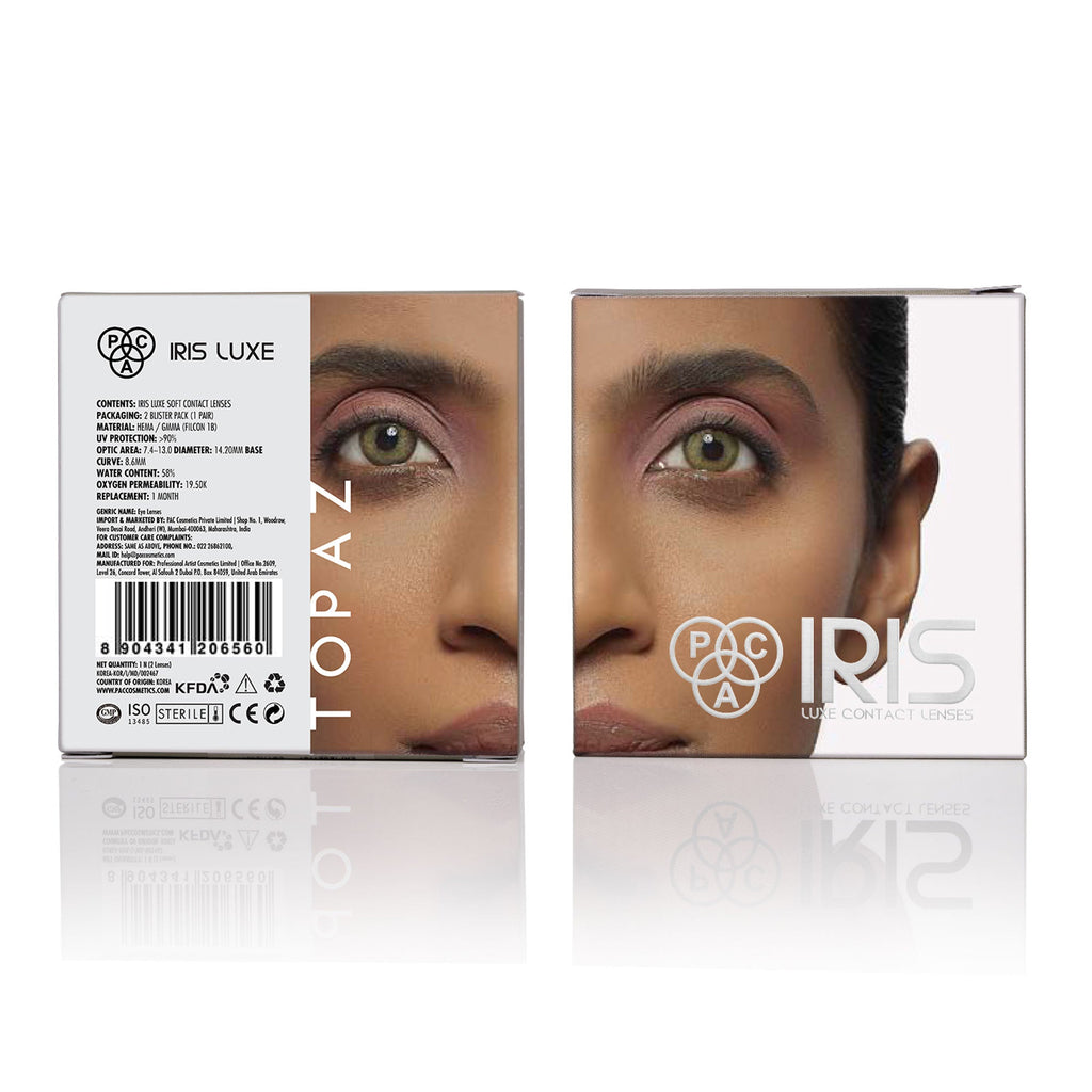 PAC Studio IRIS LUXE One Month Lenses - Topaz