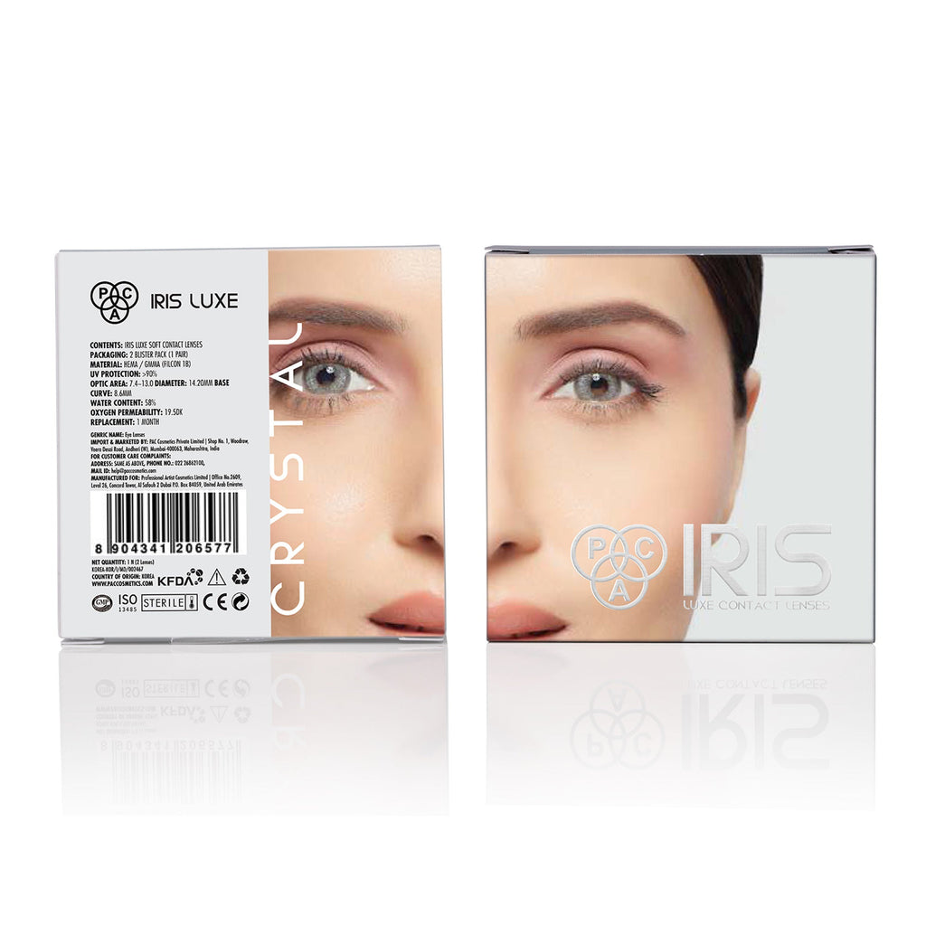 PAC Studio IRIS LUXE One Month Lenses - Crystal