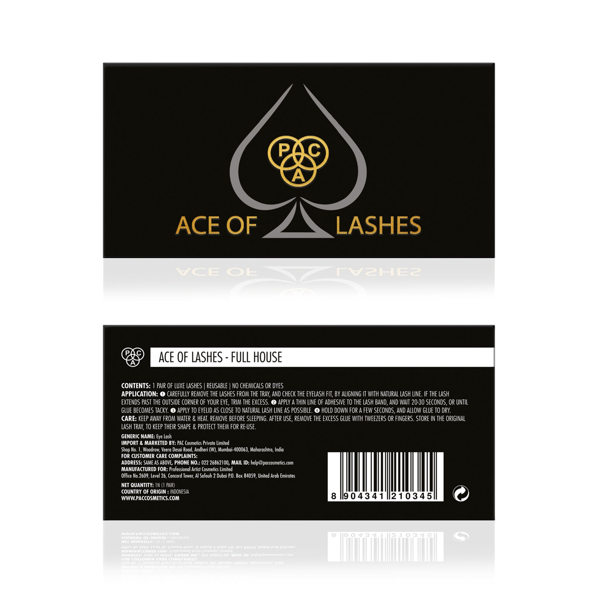 PAC Studio Ace Of Lashes - Full House - Distacart