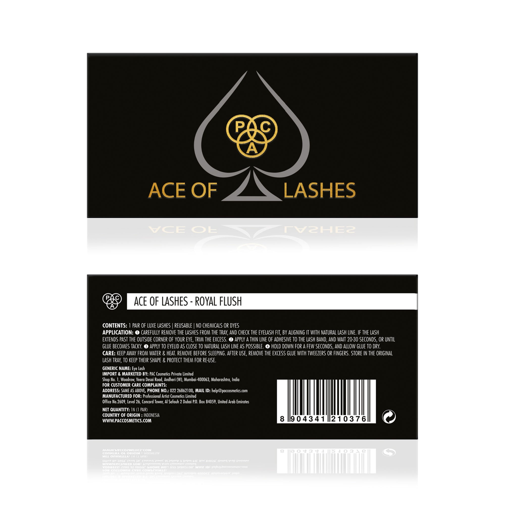 PAC Studio Ace Of Lashes - Royal Flush - Distacart