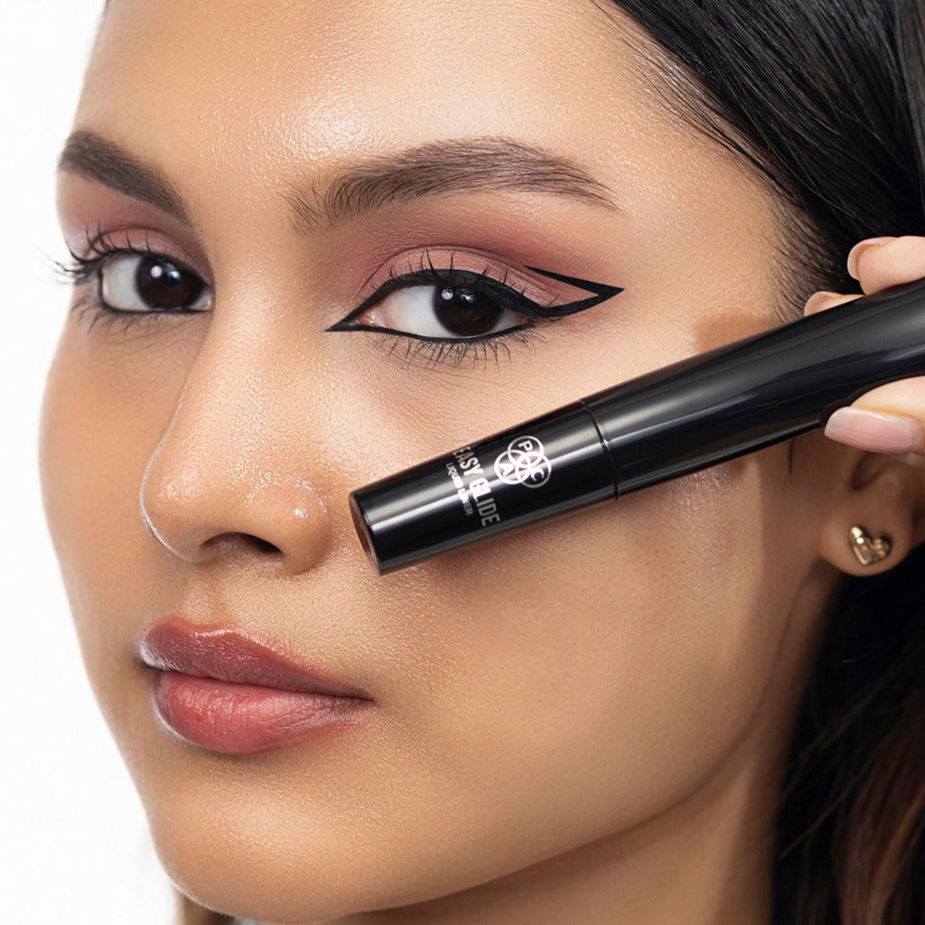 PAC Studio Easy Glide Liquid Liner - 24H Waterproof & Smudgeproof, Intense Matte Finish, Quick Dry Formula