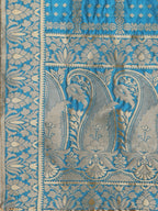 Lorenvalley Fashion Blue Ready to Wear Lehenga & Unstitched Blouse With Dupatta