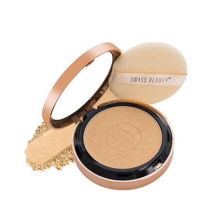 Swiss Beauty Silky & Smooth Oil Control Powder - 4 Natural Beige
