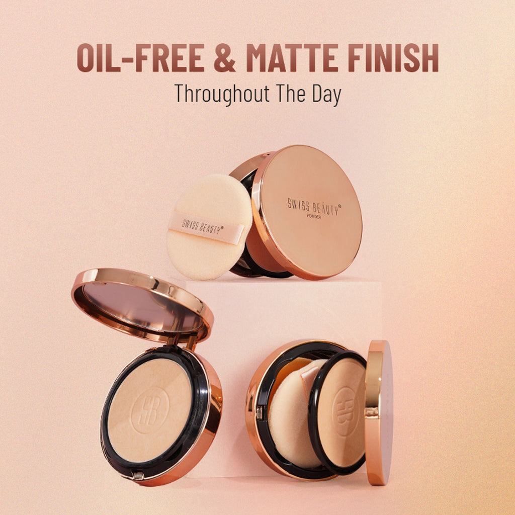 Swiss Beauty Silky & Smooth Oil Control Powder - 4 Natural Beige - Distacart