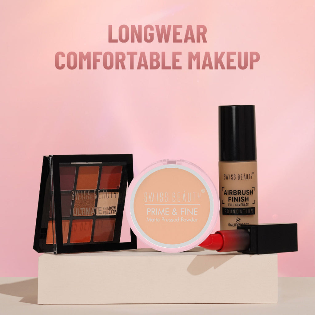Swiss Beauty Prime & Fine Matte Pressed Powder - 1 Classic Ivory - Distacart