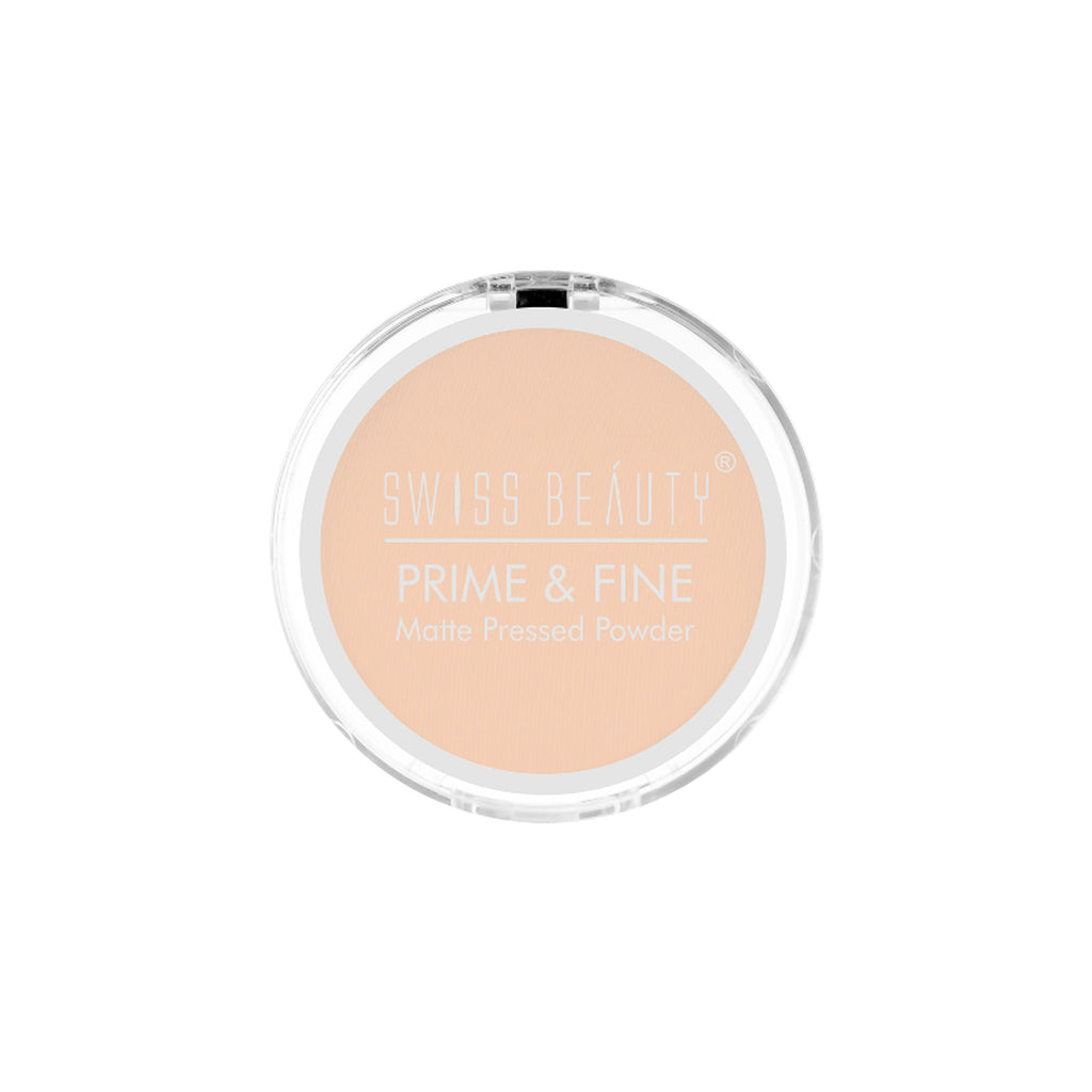 Swiss Beauty Prime & Fine Matte Pressed Powder - 1 Classic Ivory - Distacart