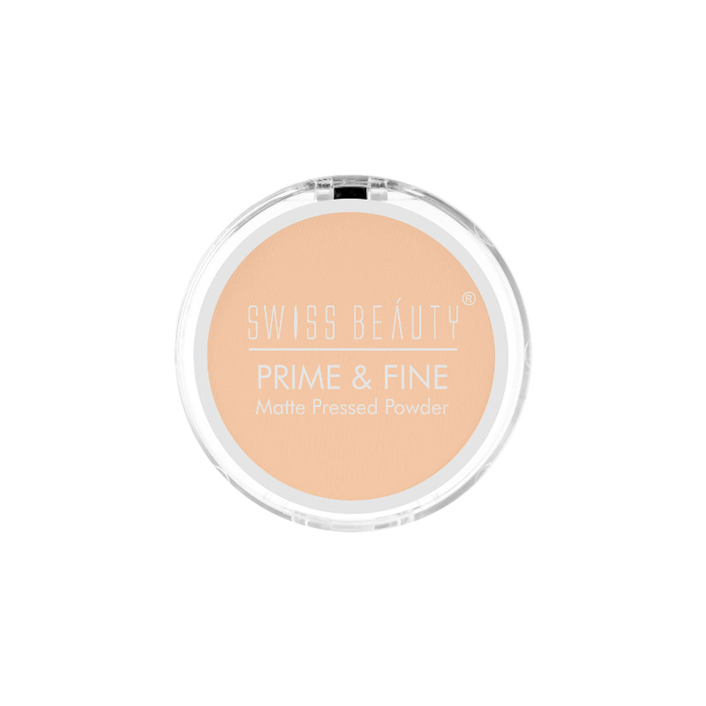 Swiss Beauty Prime & Fine Matte Pressed Powder - 2 Very Natural - Distacart