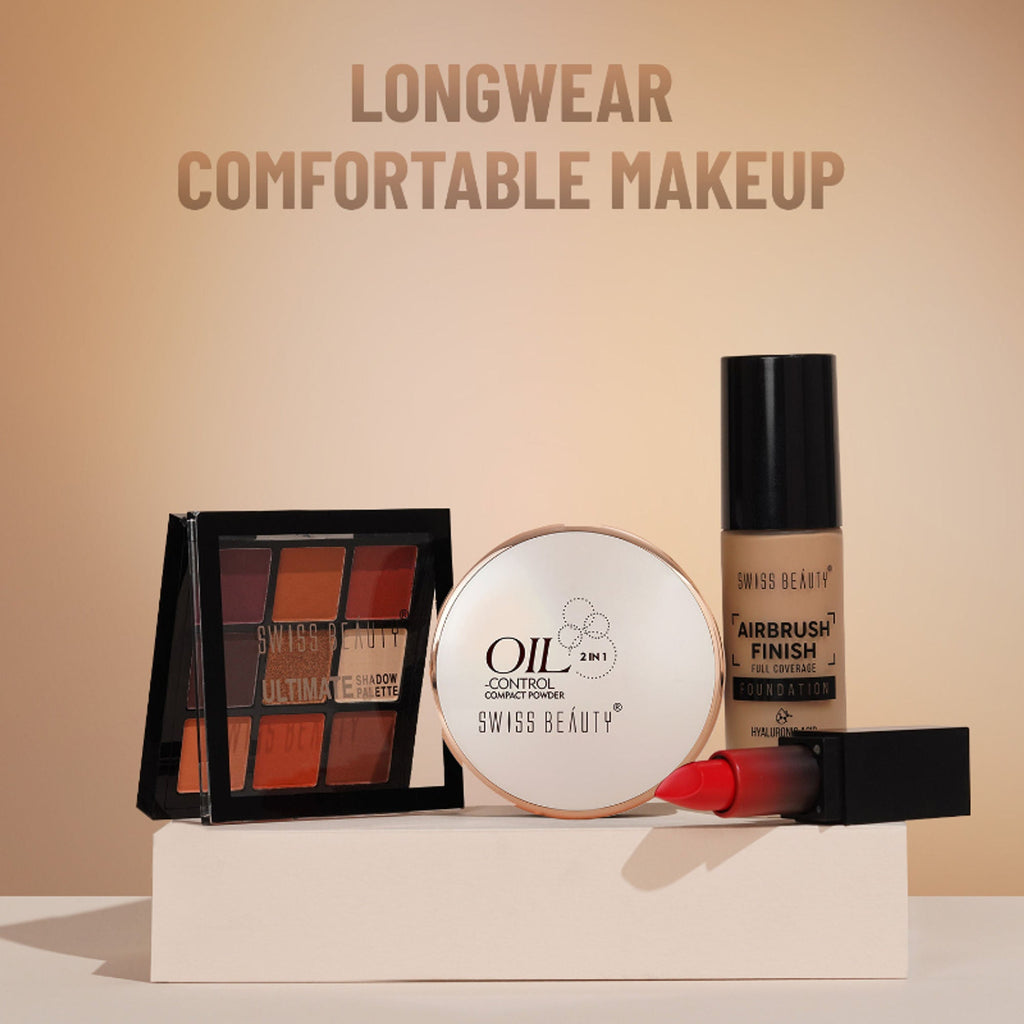 Swiss Beauty Oil Control Compact Powder - 02 Light Medium - Distacart