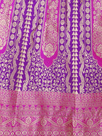 Lorenvalley Fashion Purple Ready to Wear Lehenga & Unstitched Blouse With Dupatta